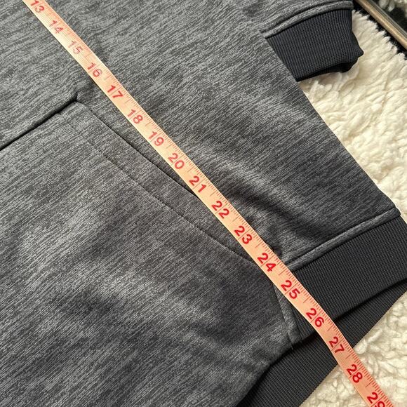 Under Armour Charocal Grey Loose Fit Coldgear Pullover Hoodie Activewear - Picture 7 of 9